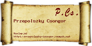 Przepolszky Csongor névjegykártya